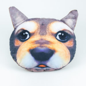 Tricolored-puppy Sofa Pillow