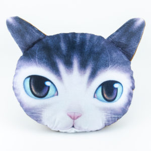 Grey Cat Sofa Pillow