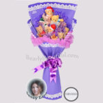 Soft-Plush-Doll-Flower-Bouquet-Gift-–-Bronze-Violet